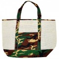 13CRCAM-CREAM CAMOUFLAGE JUTE BAG